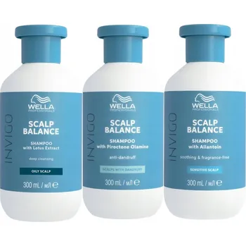 Šampon Wella Invigo Balance Šampon pro Péči o Pokožku Hlavy Sada Mix 3 ks