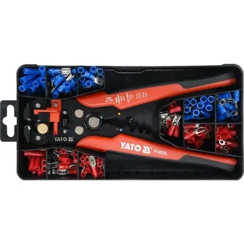 Kleště odizolovací a konektorové univerzální 205 mm, sada Yato YT-23133