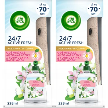 Osvěžovač vzduchu Air Wick Active Fresh difuzér + náplň Bílé Květy Sada 2 x 228 ml