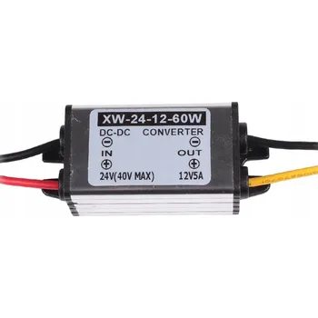 Měnič napětí DC-DC měnič napětí 24V na 12V, 5A (reduktor)