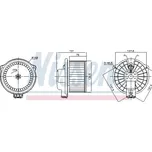 vnitřní ventilátor NISSENS 87717