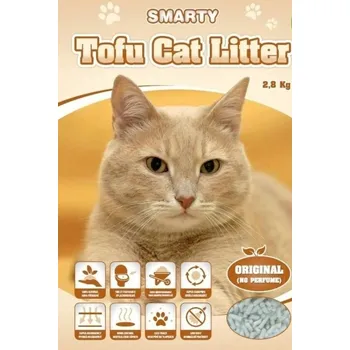Podestýlka pro kočku Smarty Tofu Cat Litter Original podestýlka bez vůně 6 l AKCE 5 + 1 ZDARMA