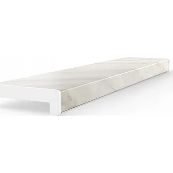 Obraz Vnitřní komorový PVC parapet s KRYTKAMI, šířka 35 cm, délka 50 cm, dekor MARMUR (mramor)