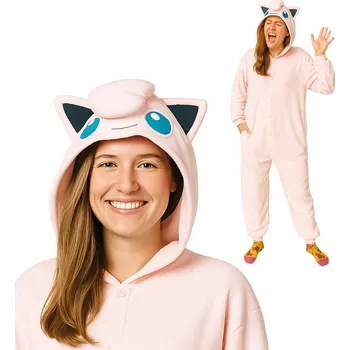 Dámské pyžamo Pyžamo Overal Kigurumi Kostým Pokémon Jigglypuff L: 165 - 175 cm