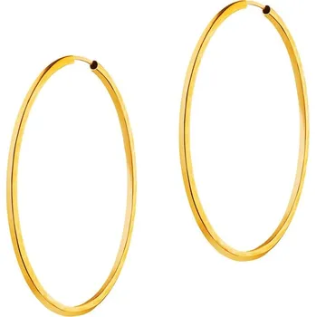 Náušnice Zlaté náušnice - kruhy, 30 mm - AP534-4888 Žluté zlato