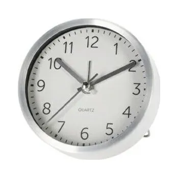 Budík Nábytek Pegas Budík Quazi stříbrný 9 cm