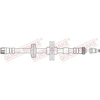 Brzdový systém Brzdová hadice QUICK BRAKE 32.839