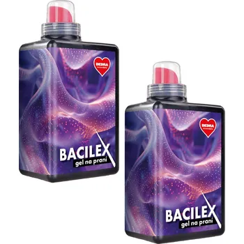 Prací prostředek 2× BACILEX | hygienický prací gel s antimikrobiální přísadou | na bílé & barevné prádlo | 56 praní Dedra