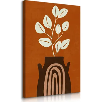 Obraz OBRAZ DO OBÝVÁKU LISTY ZÁTIŠÍ ABSTRAKCE BOHO STYL 60x90