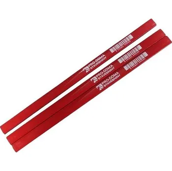 Grafitová tužka Tužka tesařská červený lak PRO-DOMA – 180 mm