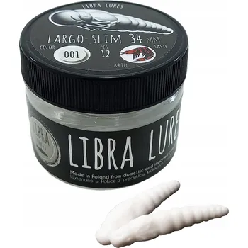 Nástraha Libra Lures LARGO SLIM 3,4 cm 001 12 Ks krill gumových