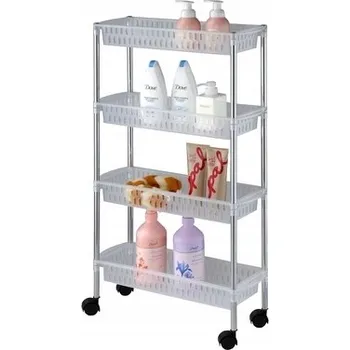 regál Koupelnová POLICE REGÁL na KOLEČKÁCH 4 Police Vozík Skříňka