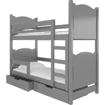 Dřevěná patrová postel Maraba adrk barevné provedení: šedá