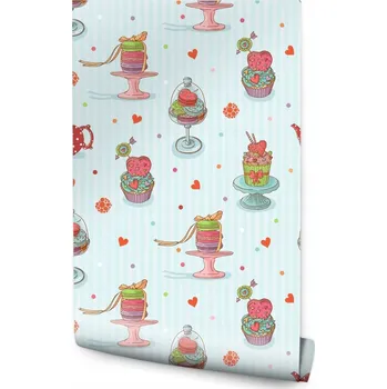 Fototapeta Tapeta pro mládež Barevné sladkosti Pruhy Vzorky