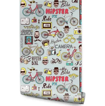 Fototapeta Tapeta pro mládež vintage hipster kola fotky