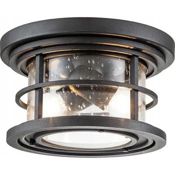 Kulatý stropní svítidlo Stropní svítidlo Feiss černé, 25 cm, 2 body, IP44