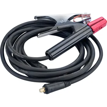 Svářečka Kabely svařovací, sada 2ks, 25mm2, 3m, 10-25, kleště 200A, guma EXTOL PREMIUM