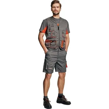 pracovní kraťasy DESMAN šortky šedá/oranžová 62