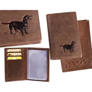 Obal na doklad E-myslivost Pouzdro na myslivecké doklady - motiv Jezevčík I