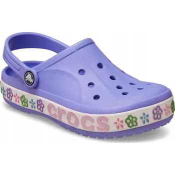 Dámská obuv Dětské Boty Pantofle Nazouváky Crocs Bayaband Flower Band 211303 Clog 25-26