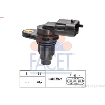 Čidlo automobilu Snímač, poloha vačkového hřídele FACET 9.0831