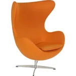 Nábytek PEGAS Křeslo Vejce oranžový kašmír 11 Premium