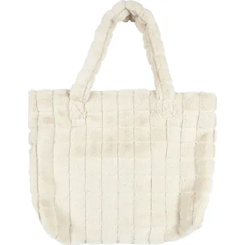 Kabelka Nábytek Pegas Krémová chlupatá shopper taška