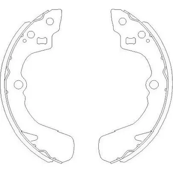 Brzdová čelist Sada brzdových čelistí KAVO PARTS KBS-8905