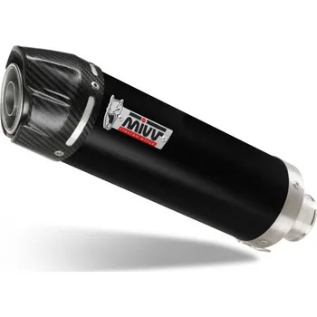 Výfuk pro motocykl Koncovka výfuku MIVV GP S.017.LXBC Černý s uhlíkovou koncovkou S.017.LXBC