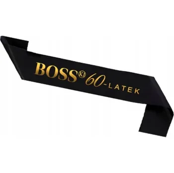 Party dekorace Černá šerpa 160 cm k 50. narozeninám