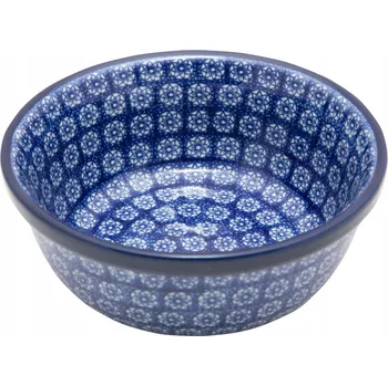 Miska Umělecká keramika Bolesławiec 600 ml odstíny modré