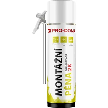 Montážní pěna Pěna rychlomontážní trubičková PRO-DOMA 2K – 400 ml