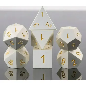 Příslušenství k deskovým hrám EGYPTSKÝ ARTEFAKT SADA 7 KOVOVÝCH KOSTEK RPG