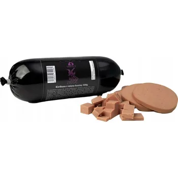 Krmivo pro psa Klobása z kozího masa Mirals 400 g