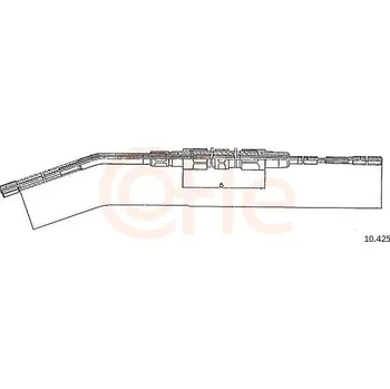 Lanko parkovací brzdy Tažné lanko, parkovací brzda COFLE 92.10.425