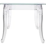 Nábytek Pegas Stůl Ghost 80x80cm čtvercový transparentní