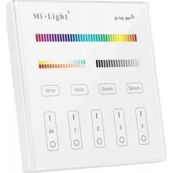 Dálkový Ovladač Miboxer Milight RGB+CCT zónové T4 230V