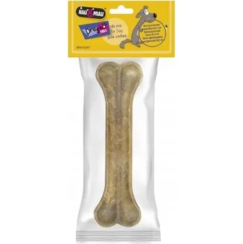 Pamlsek pro psa ŽVÝKACÍ KOST Z LISOVANÉ HOVĚZÍ KŮŽE PRO PSA, PŘÍRODNÍ, 26,5 CM