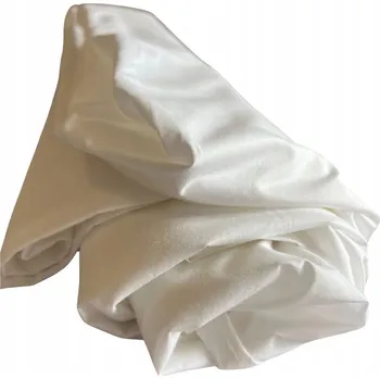 Prostěradlo Prostěradlo 160x210 Bílé Bavlna Satén Bez Gumičky-Hrubé Odolné