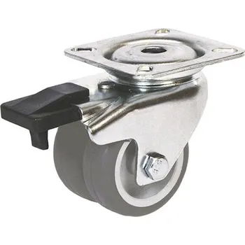 Pojezdové kolečko Kolečko otočné s brzdou dvojité 50 mm 224BNOAK050