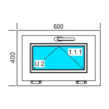 Vrták PVC OKNA 600x400 mm BÍLÁ