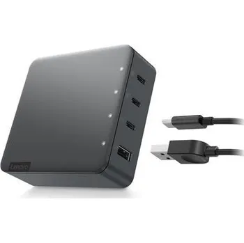 Adaptér k notebooku Lenovo adaptér CONS 130W [34]GO[34] Multi-Port Charger, 3x USB-C, 1x USB-A