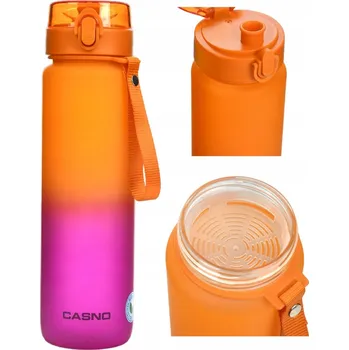 Láhev Tritanová láhev lahev na pití na vodu Casno Missouri 1050 ml Oranžovo-růžová