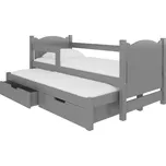 Dřevěná dětská dvojpostel CAMPOS adrk barevné provedení: šedá