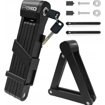 Zámek na kolo Zámek na kolo PAKKO s držákem a 2 klíči, 85 cm (E011)