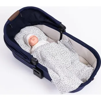 Příslušenství pro dětskou postel a kolébku Tulimese Souprava do kočárku mušelínové čárky