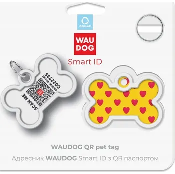 Přívěsek Adresář, identifikační štítek, lokalizátor ve tvaru kosti Collar, vícebarevný