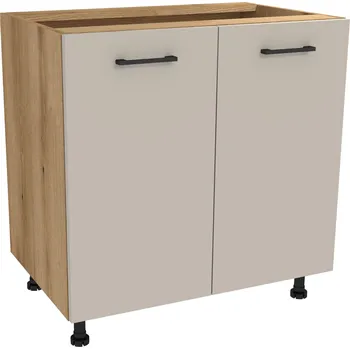 Kuchyňská skříňka Spodní kuchyňská skříňka 80 CAPRI, korpus Dub Evoke, dvířka Kašmír Mat