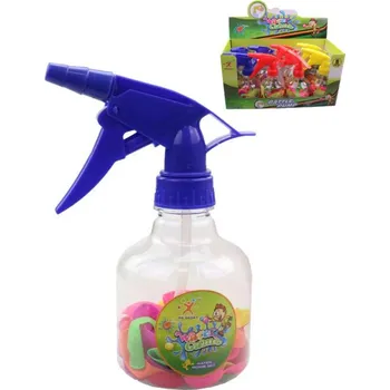 Plnička na vodní balonky set tlakovací láhev + vodní bomby 60ks 3 barvy