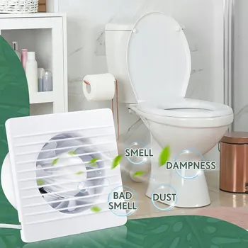 Domácí ventilátor KOUPELNOVÝ VENTILÁTOR Ø100MM VÝKONNÝ HYGROMETR POLSKÝ VÝROBEK